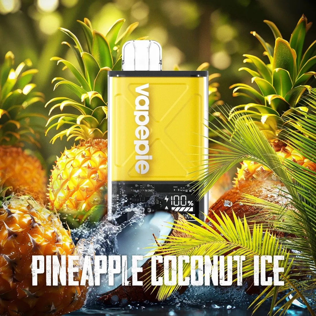 Pineapple with coconut ice